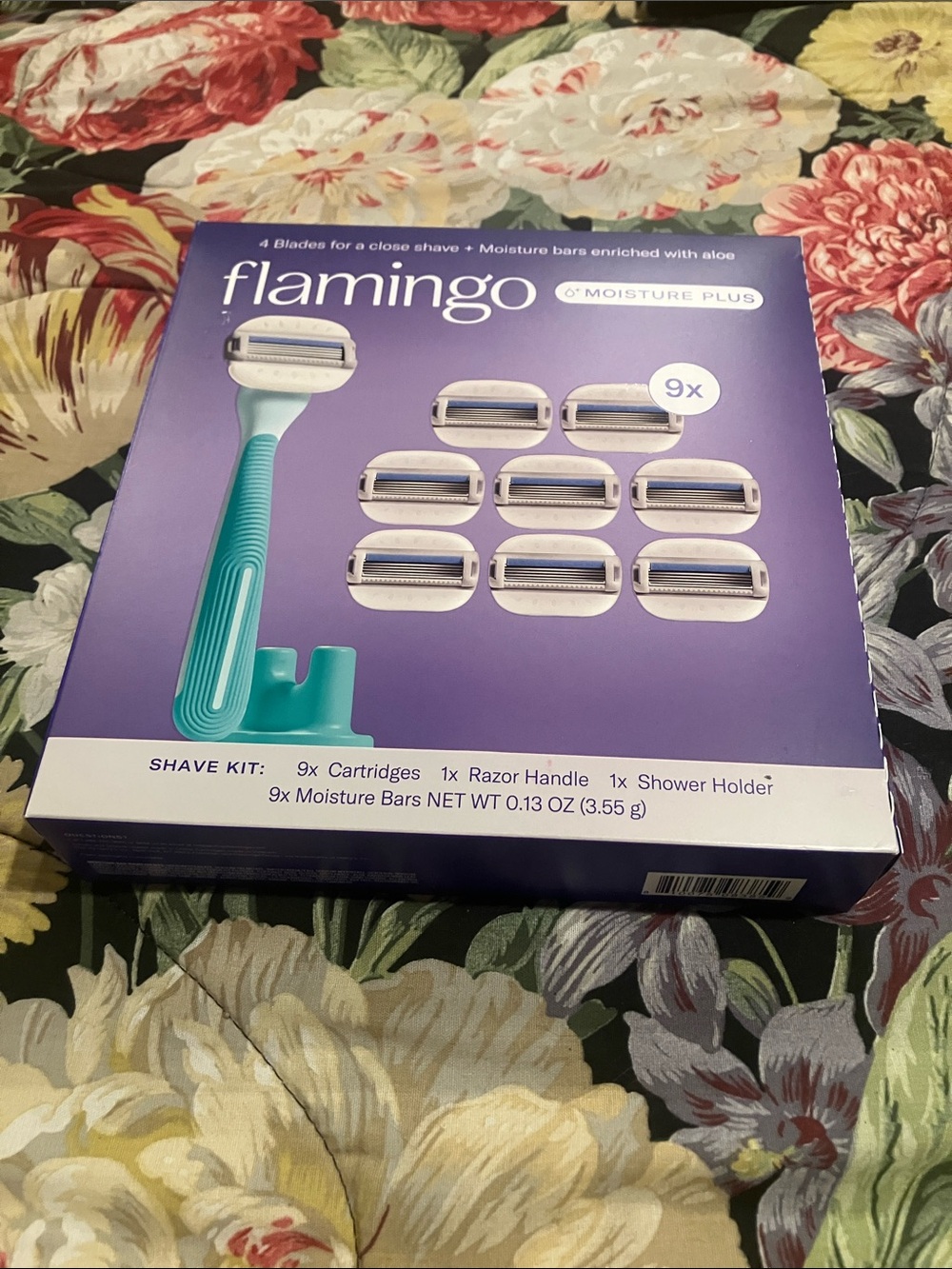 Flamingo Urban Moisture Plus Razor Kit in Purple and Teal